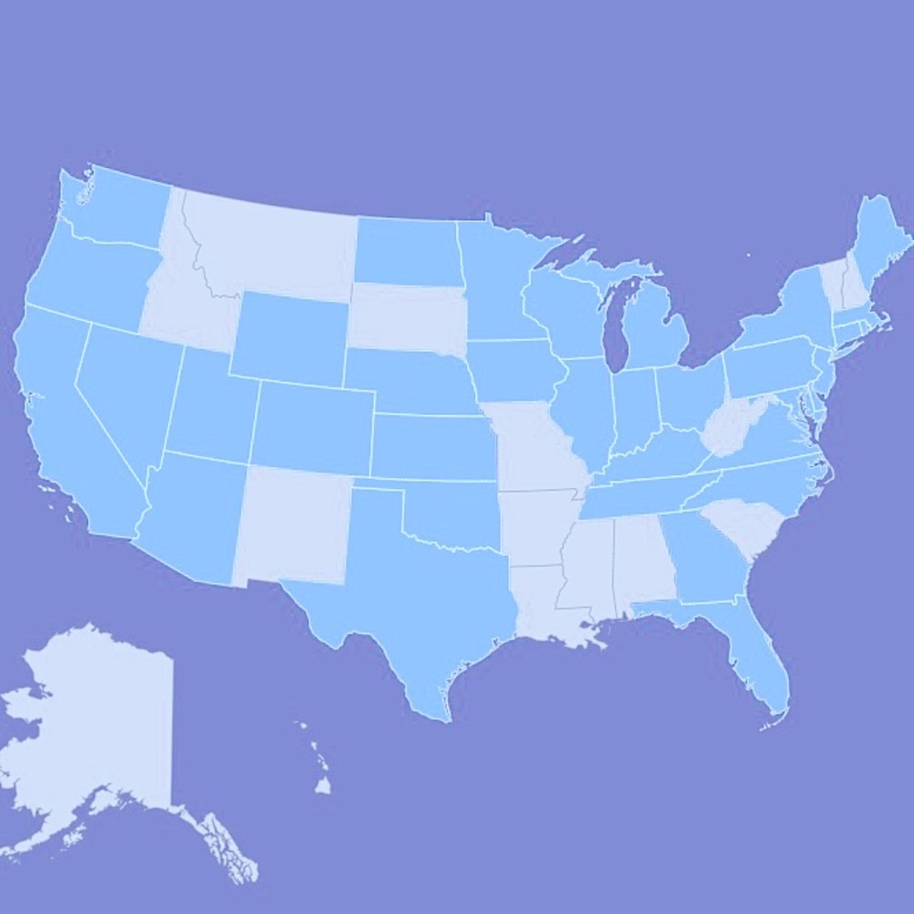 UPDATED w/ +3 states; pls help fill my Posh Map 🤗
